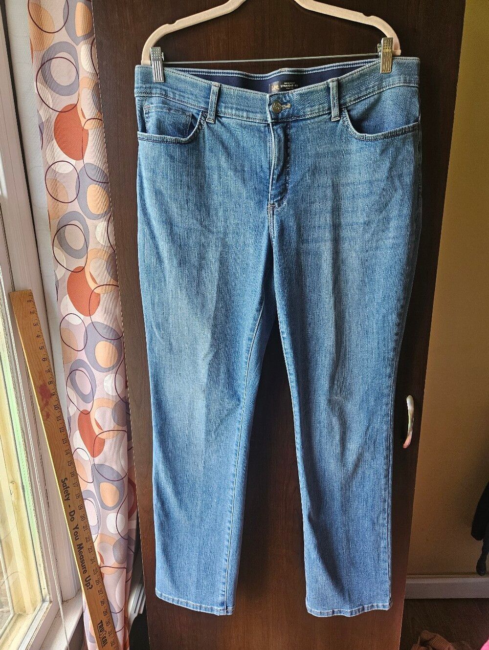 Lee Straight Leg Blue Women's Straight-Leg Jeans Size 16